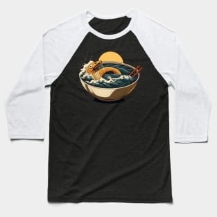 Ramen Bowl Monster Baseball T-Shirt